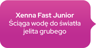 Xenna Fast Junior ściąga wodę do światła jelita grubego